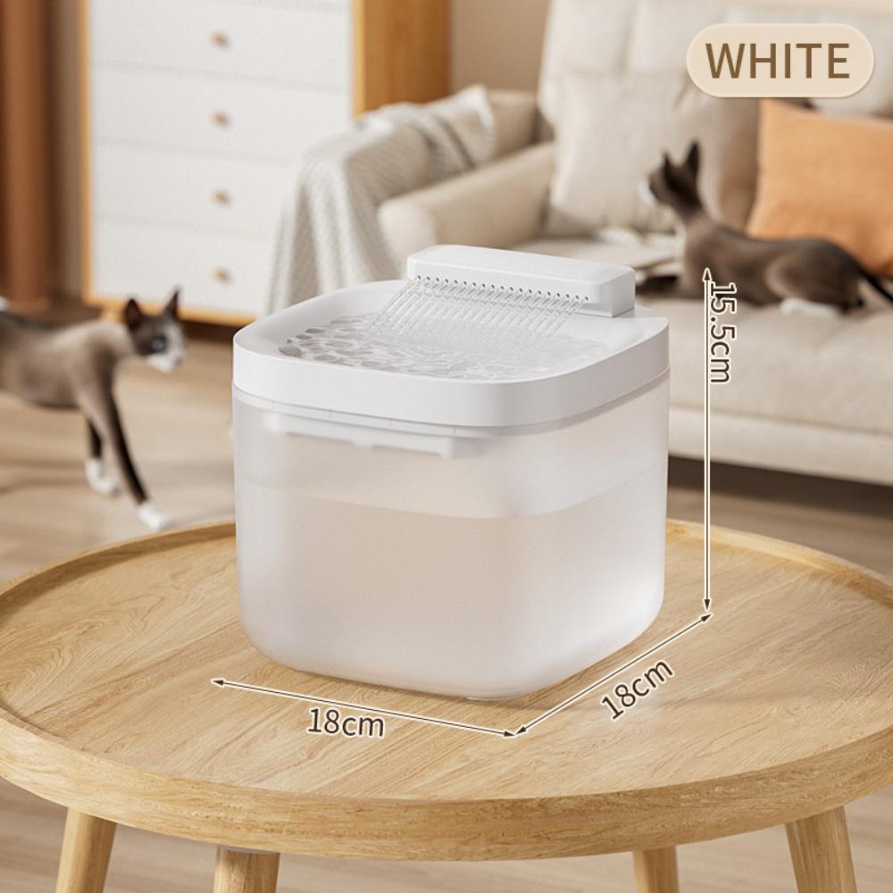 3L Cat Water Fountain Auto Recirculate Filter Anti-Dry Burning Cat Water Dispenser Auto Recirculating Pet Water Flow Drinker