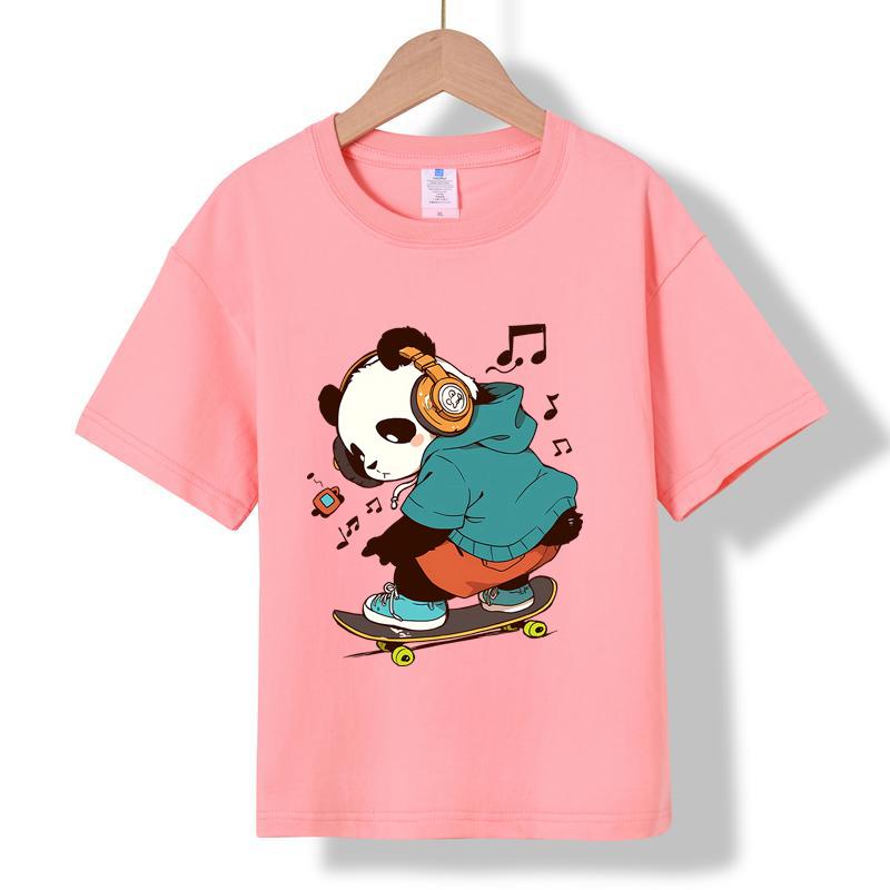 XH90 MINISO 2026 Summer New Printed Cotton Round Neck T-shirt for Children Aged 1-16, Boys and Girls