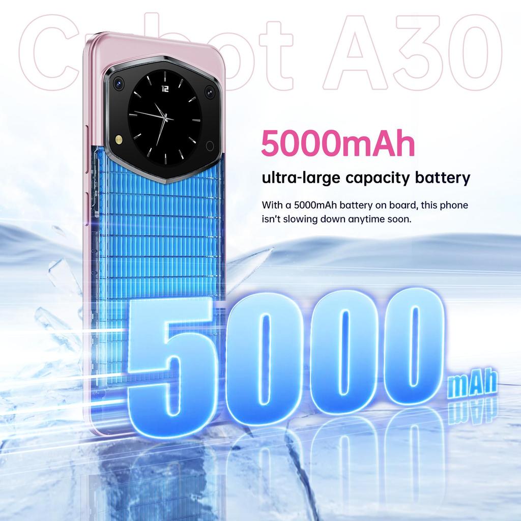 CUBOT A30 Smartphone - 16GB+128GB/1TB Smartphone Android 14, 6.74" HD+/90Hz Display, 1.46" Back Screen, 48MP+16MP, 5100mAh, Dual SIM 4G/OTG