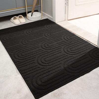 Solid Color Door Entry Door Floor Mat Door Mat Household Front Door Entrance Entrance Water Absorbent Dirt and Non-slip Mat Carpet