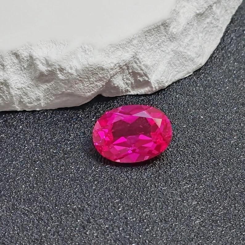 5.15 CT Natural Mogok Pink Ruby Oval Cut Flawless Loose Gemstone