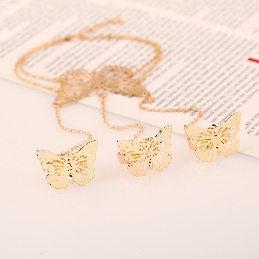 Bijoux européens et américains créatifs, bracelet papillon creux à la mode et simple, chaîne arrière, fourniture