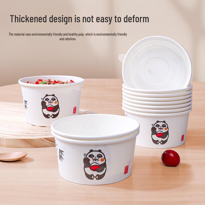 ZISIZ Thickened Disposable Paper Bowl