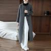100% Wool Women Coat MODERN NEW SAGA Autumn Wool Long Coat Handmade Pea Coat Winter Warm Wool Long Jacket Overcoat