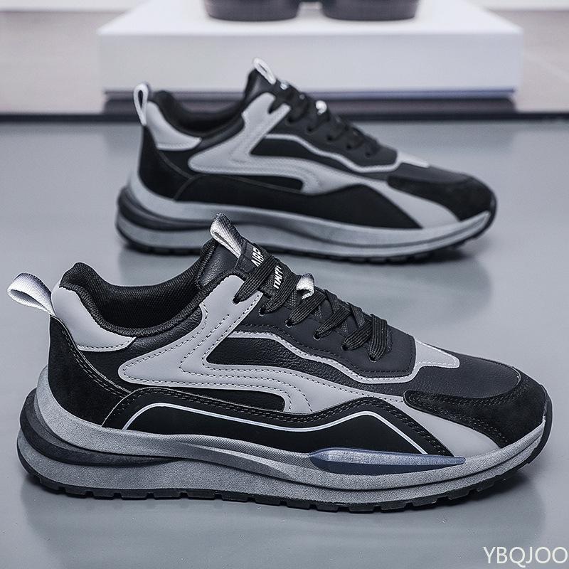 Fashion Spring New Breathable Casual Fashion Running Sneakers Trendy Versatile Thick Bottom Simple Comfortable Men's Trendy Shoes