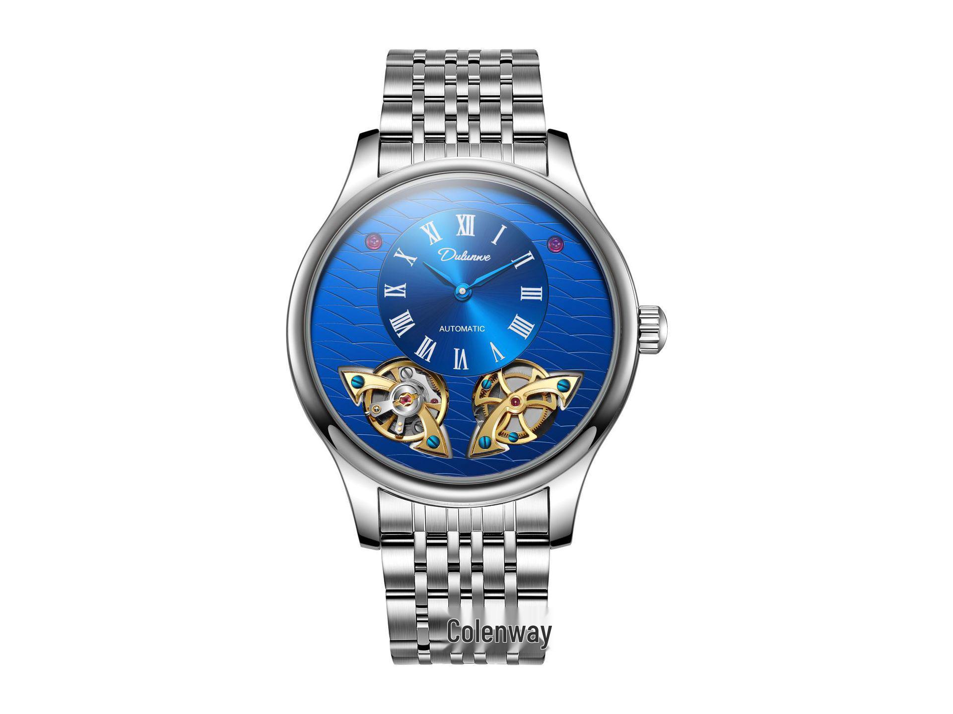 

Durham We 25SS Автоматические механические водонепроницаемые наручные часы с двойным маховиком - Дизайн высокого класса