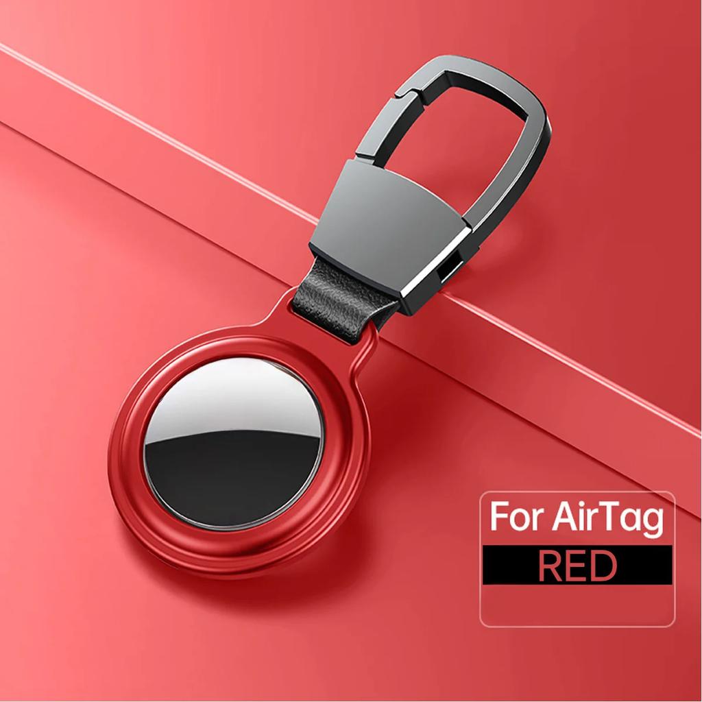 Magnetic Anti-Lost Keychain Holder Case for Apple Airtag Metal Air Tag Dog Cat Pet Collar Locator Tracker Protective Full Cover