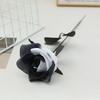 Fiori Finti di Halloween Rosa Nera Rosa Artificiale Decorazione Festiva Fiore Finto Vendita Calda Singola Rosa Nera