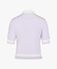 FAIRLIAR GOLF Color Block Crop Knit (Lavender)