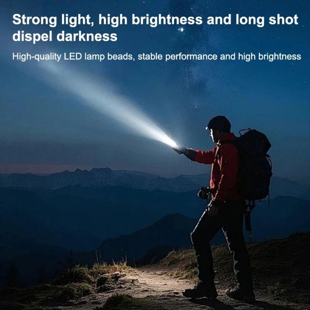 Lightweight Design Keychain Lamp High-Brightness COB USB Charging Flashlight  Daily Travel