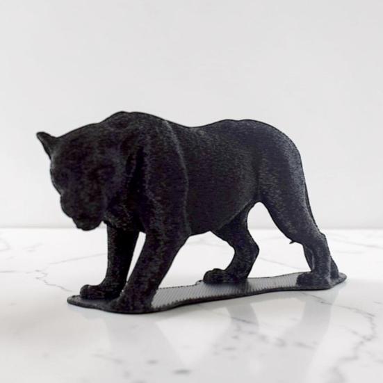 Panther Figurine, 3D Printed Wild Life Model, Collectible Realistic Animal Desktop Ornament for Home, Office, Bookshelf, Table Decor