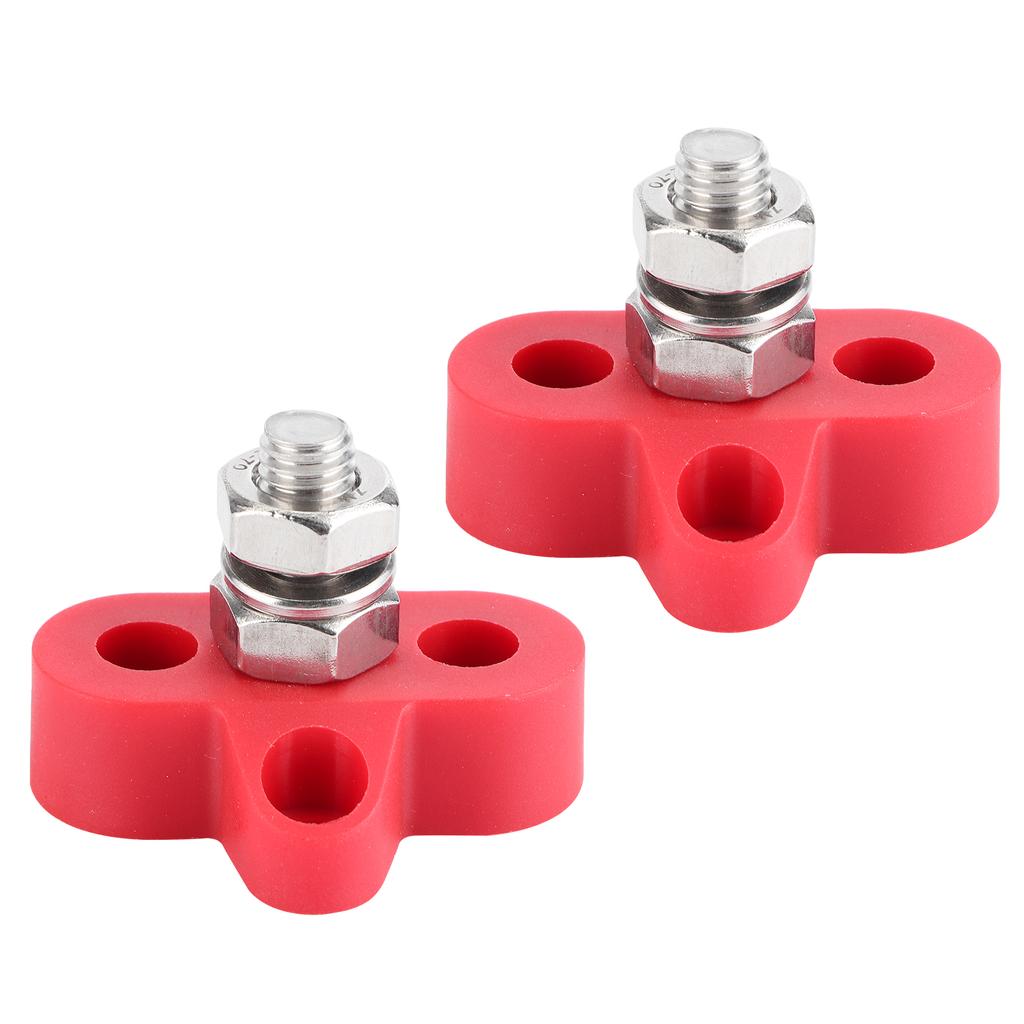 2Pcs Heavy Duty Terminal Stud Power Distribution Negative Post M8 for Trucks RVs Boats
