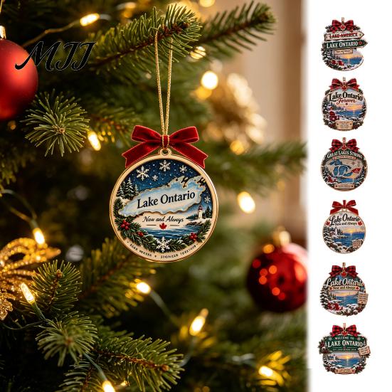 Acrylic Decor Pendant Lake Ontario Forever Christmas Ornament, Now And Always Decoration Hanging Decoration, for House Home