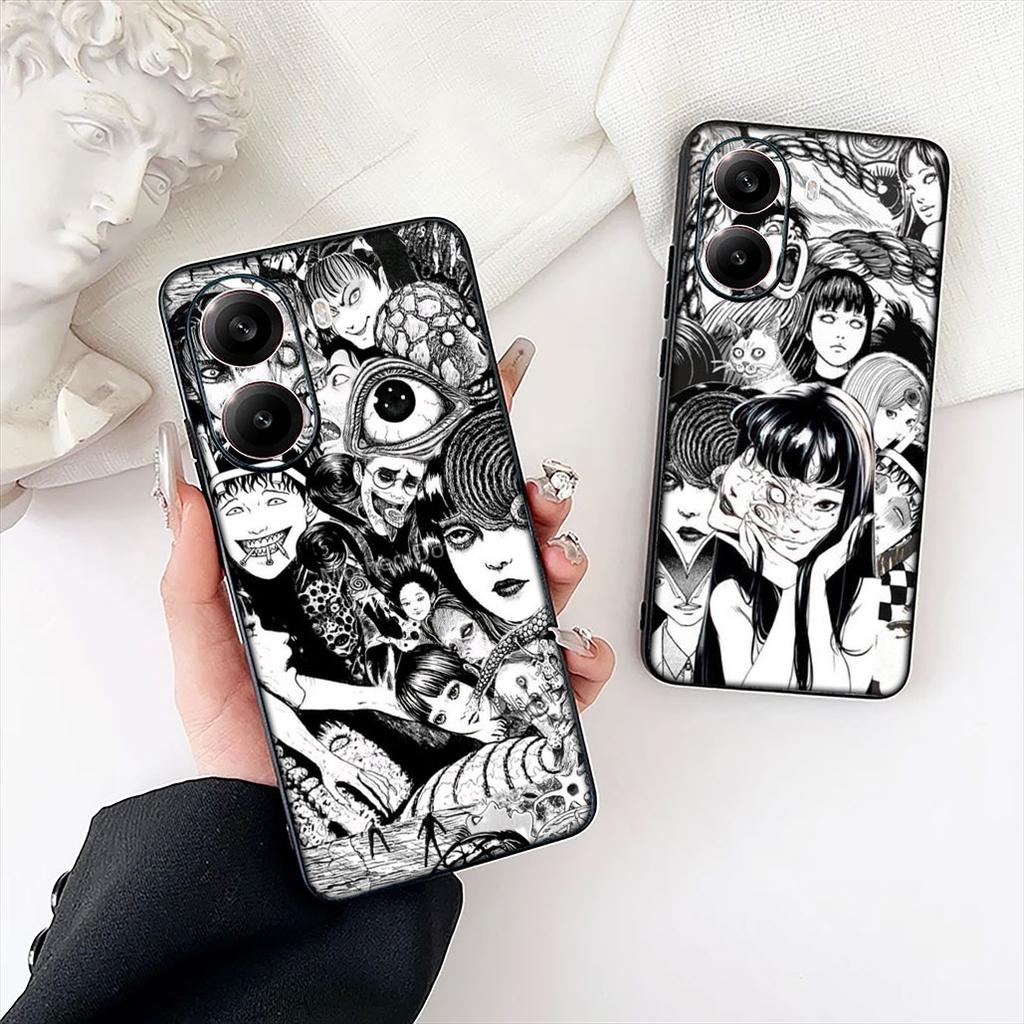 Junji Tomie Ito Collection Phone Case for Xiaomi Redmi 15C 15 A5 9A 9C NFC 9T Note 9 8 8T Protective Cover
