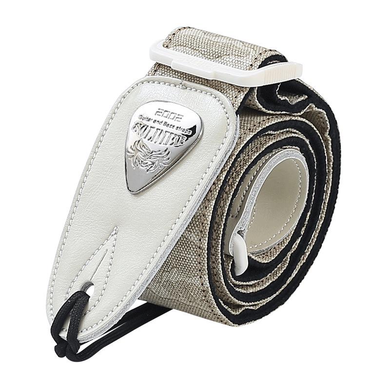 Perseus Soldier Guitar Strap: Genuine Leather, Wide Shoulder Design for Acoustic, Electric Guitar & Bass