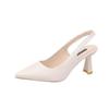 Women Pointed Toe High Thin Heels Sandals Casual PU Sexy Plus Size Shallow Mouth Single Shoes 35-42