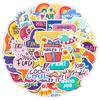 50 Reward Series Graffiti Stickers Mobile Suitcase Waterproof Decorative Stickers Creative Stationery Stickers