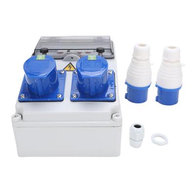 Portable Industrial Outlet Box Water Proof Electrical Socket Distribution Box for Construction Site Workshop Factory