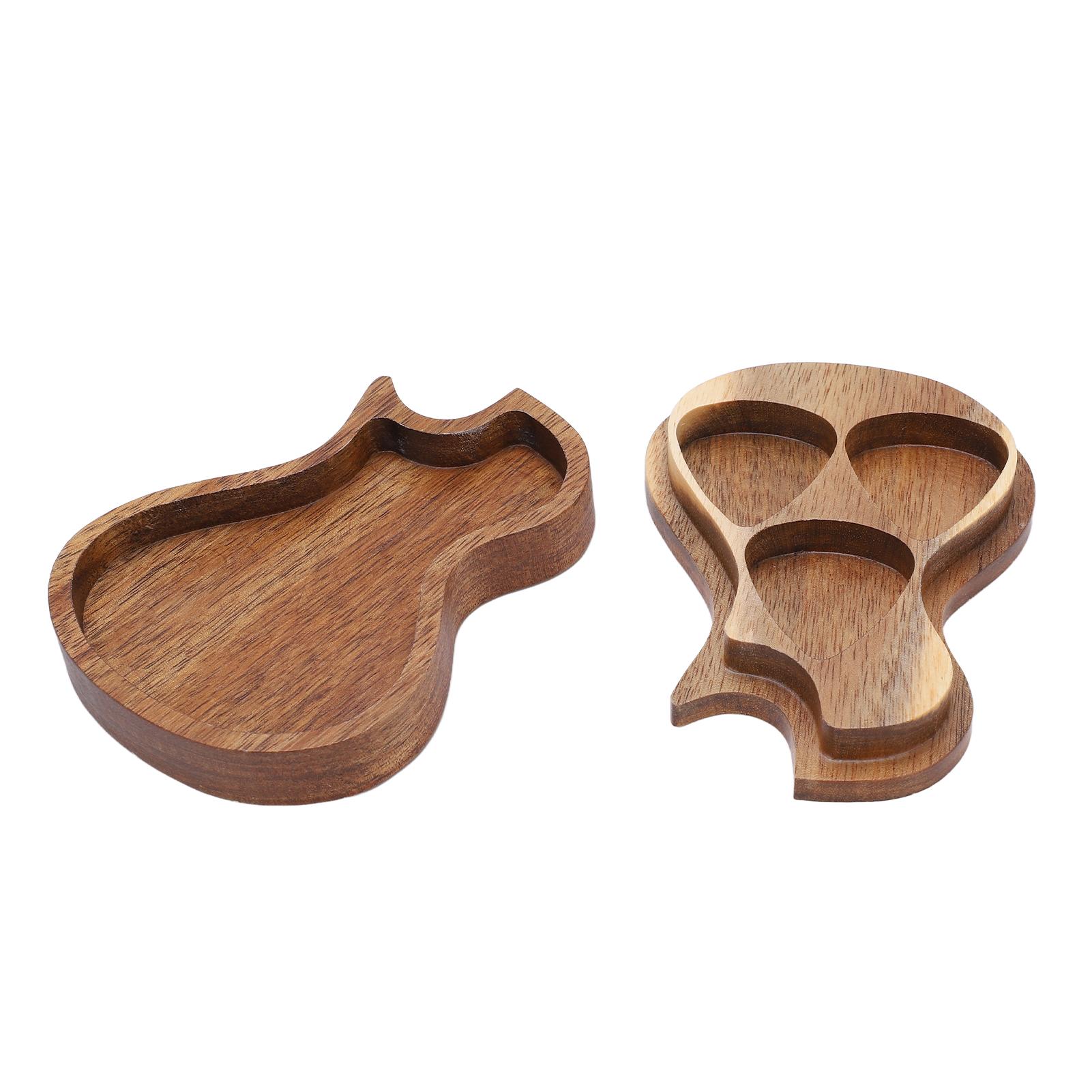 

Коробка для медиаторов Деревянный держатель для хранения Массив дерева Подарки для гитариста Аксессуары для музыкальных инструментов