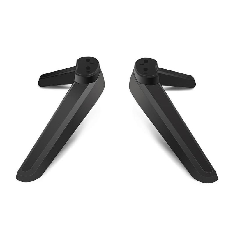 Secure TV Base Stand ABS Metal Pedestal Feet For Stability Preventing Tipping With Simple Setups