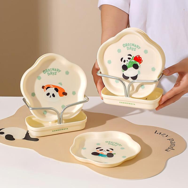 Kawashima House Panda Bone Snack Dish Set