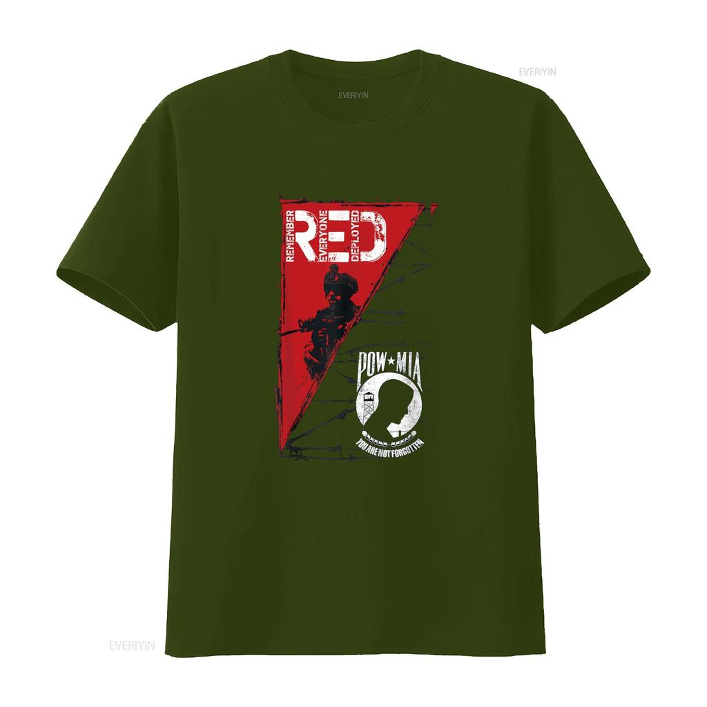 Remember Everyone Deployed T Shirt vintage Washed Soft Breathable Casual Slightly homme Unisex Comfortable graphic fashion
