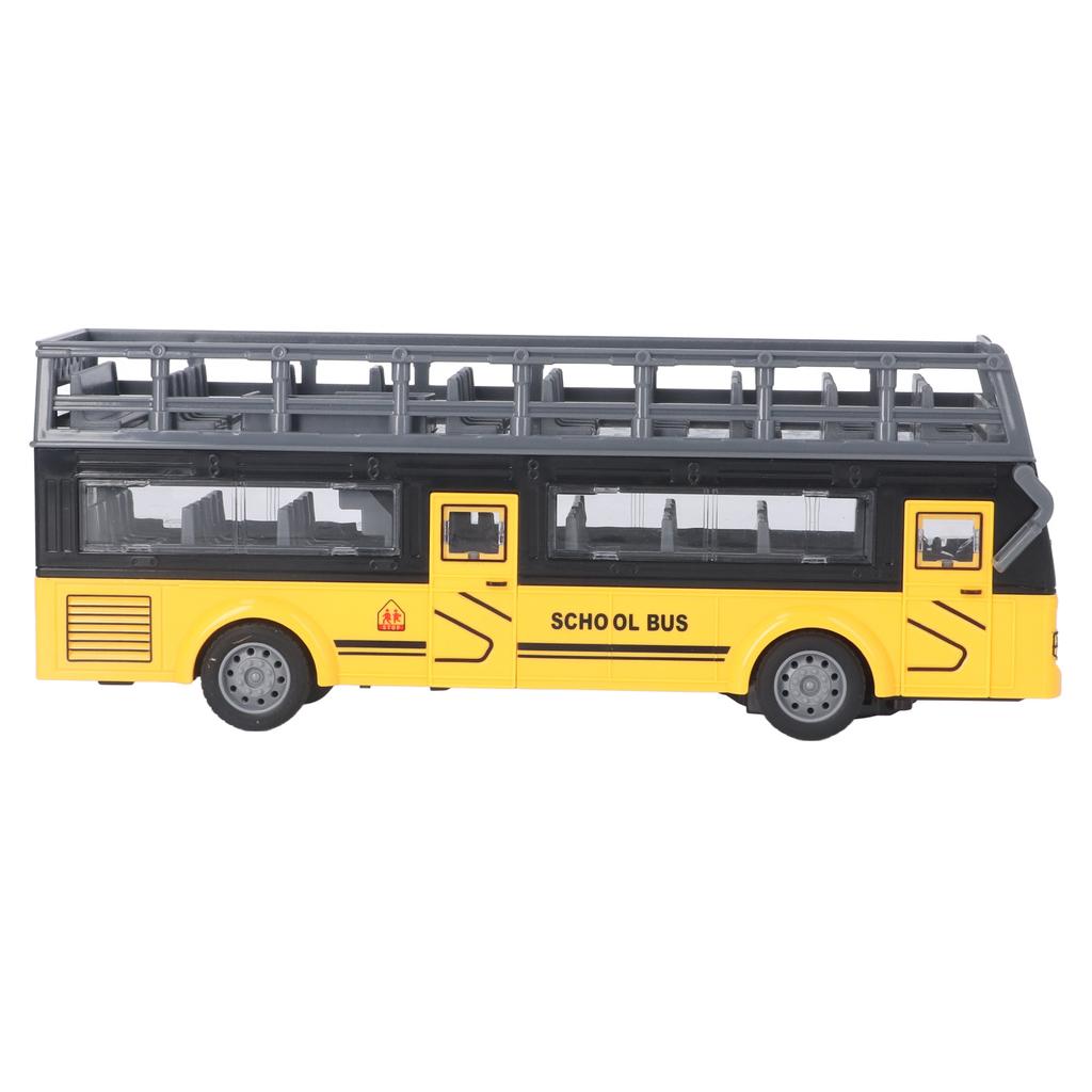 Remote Control Bus Electronic 4 Channels Opening Doors Acceleration Function RC Double Decker Bus QH204 7 School Bus