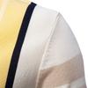 Summer New Foreign Trade Men'S Polo Shirt Striped Jacquard European And American Short-Sleeved Knitted Sweater Polo Shirt Men'S