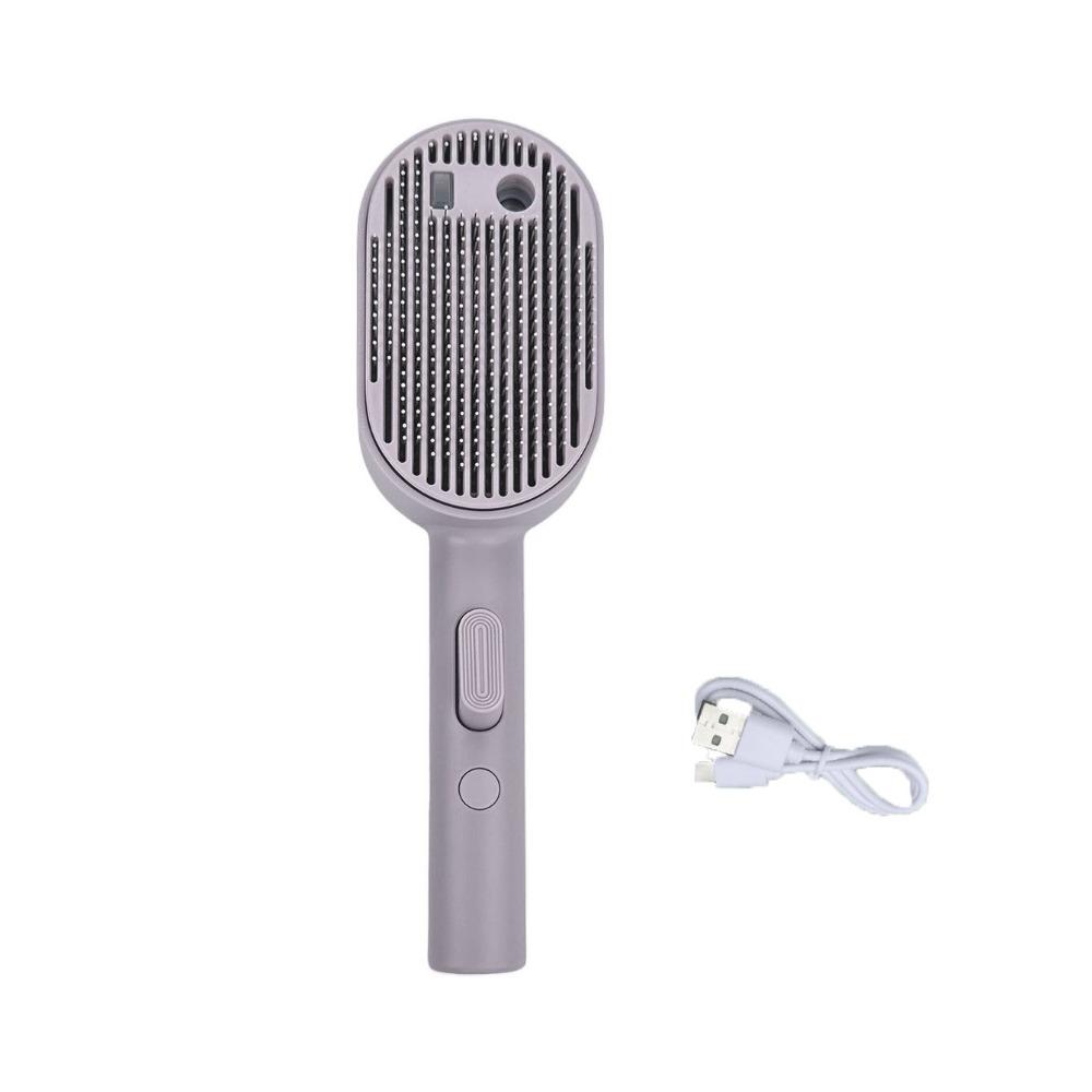 

USB Charging Cat Spray Brush Portable Pet Steam Brush Universal Pet Hair Cleaning Comb Grooming фиолетовый