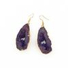 Pendientes de Caramelo Pendientes de Piedra Natural Imitación Pendientes Geométricos Colgante Pendientes de Resina