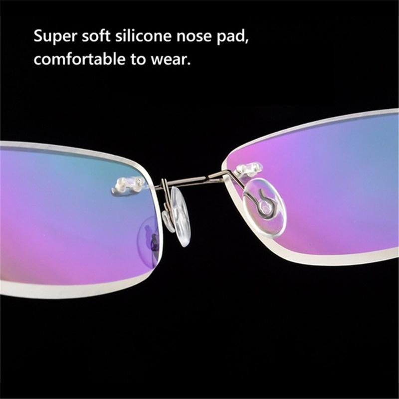 Flexibelt Ultralätt båglöst minne Titan Magnetiska läsglasögon Styrka +1,0~+4,0 Glasögon Presbyopiska glasögon Läsglasögon