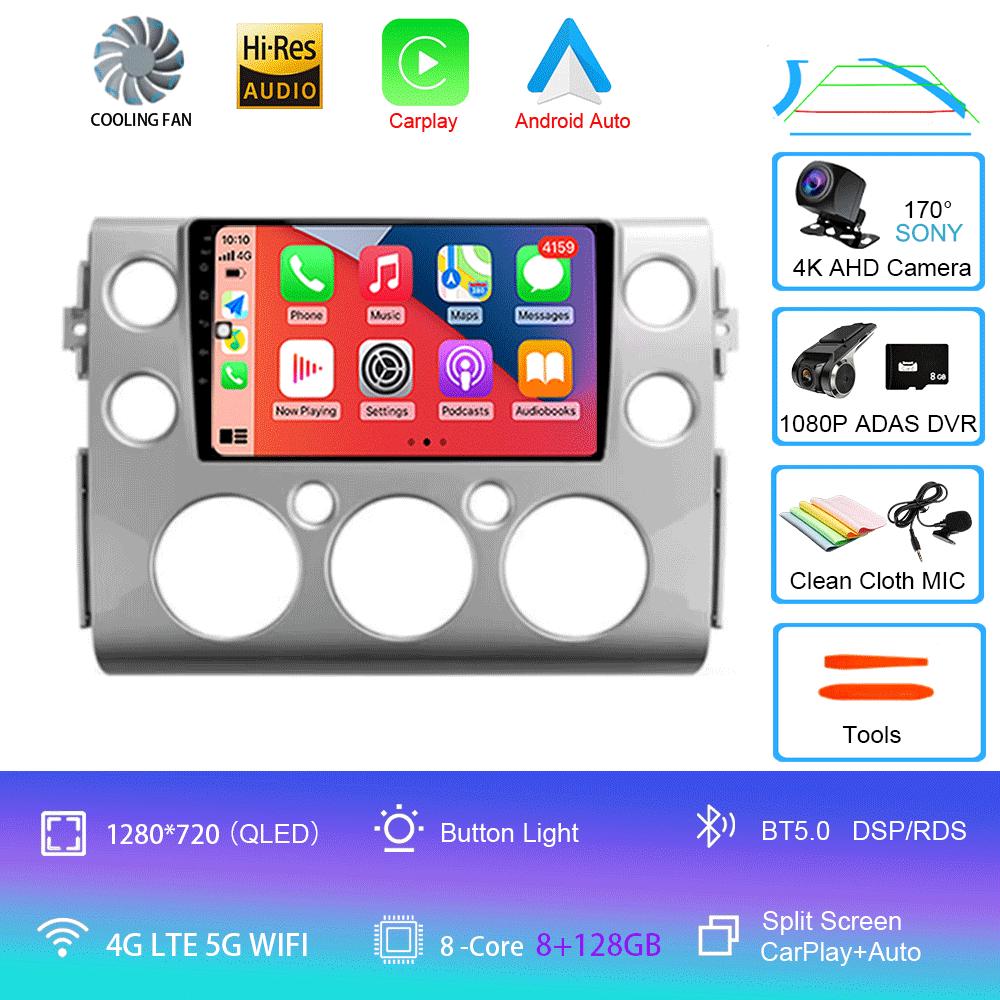 Car Radio Android14 For Toyota FJ Cruiser J15 2006 2007 2008 2009 2010 2012 - 2020 Navigation GPS Multimedia Video Player Stereo