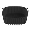 21cm Silicone Air Fryers Oven Baking Tray Pizza Fried Chicken Airfryer Silicone Basket Reusable Airfryer Pan Liner Accessories