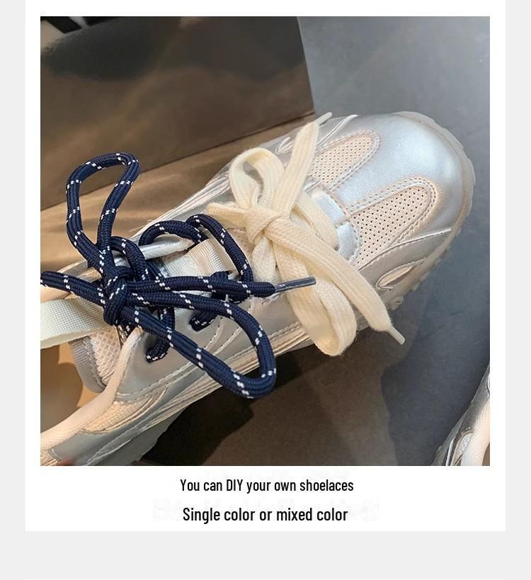 Trauben-Mamas Sommerstil Erhöhte Weichboden-Mesh-Sneaker