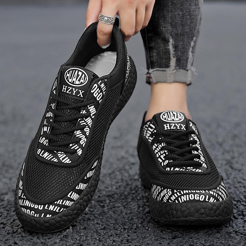 Summer Breathable Men Casual Shoes Outdoor Mesh Platform Walking Sneakers Lightweight Shoes Athletic Tennis Jogging Sport Shoes