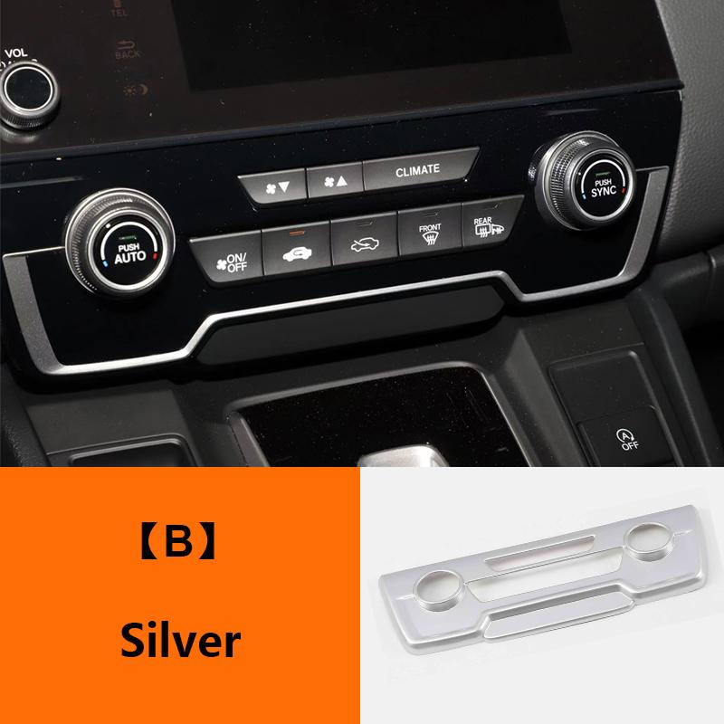 For Honda CRV CR-V 5th 2017 2018 2019 2020 2021 2022 ABS Car Air Conditioning Control Knob Panel Trim Cover Interior Accessories