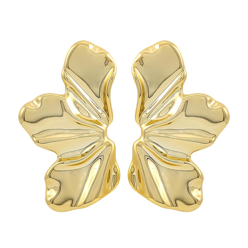 Irregular Design Flower Shape, Shi Earrings Personalized Creative Shape Elegant Earrings