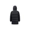 Anta FW22 Solid Color Logo Print Long Zip Hooded Down Jacket Men Outerwear Black 952247976-2