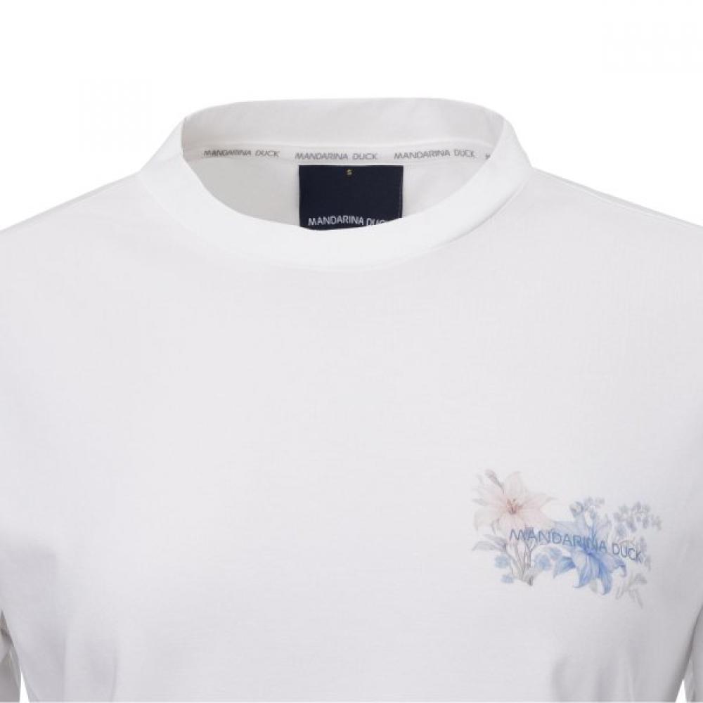 Mandarina Duck Women S BoTanical Graphic T ShirT h7S09978