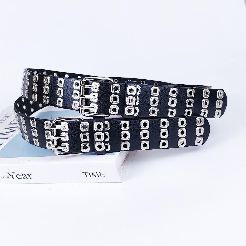 Black Rivet Women's Belt Women's Accessories Decorative Skirt Jeans Belt
