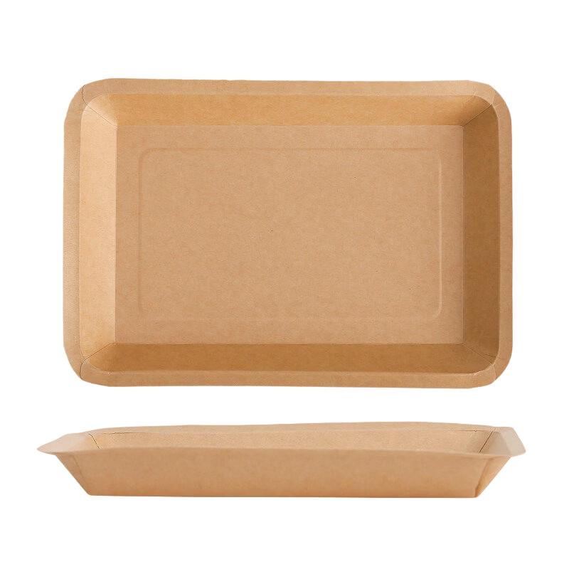 Tingbai Disposable Kraft Paper Plates