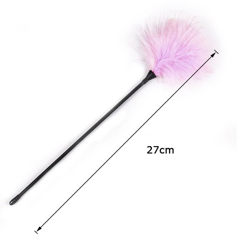 Sex Toys 27cm Flirt Feather Whip Spank Flogger Clit Tickler BDSM Bondage Slave Erotic Adult Toy Sm Game Sex
