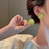 Water Drop Pearl Rhinestone Tassel Earrings
