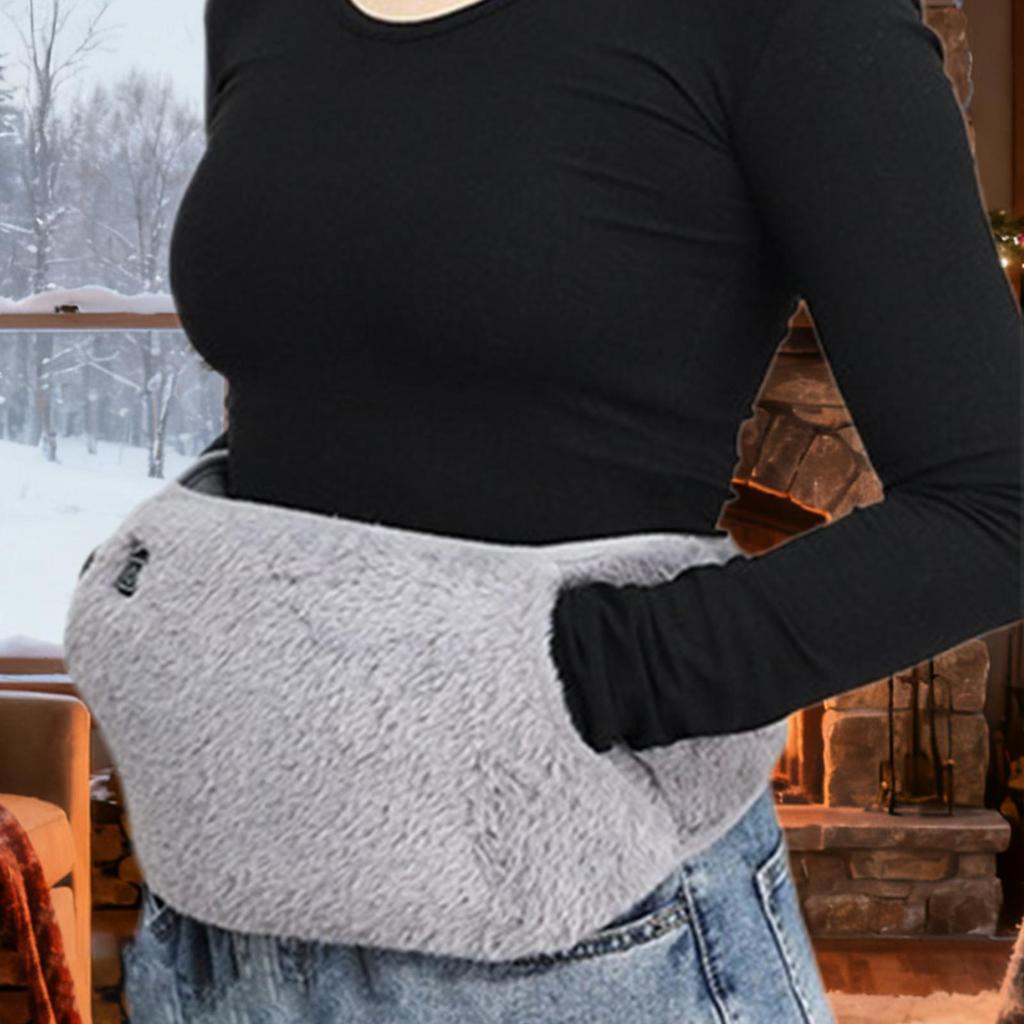3 Levels Electric Heating Pad Cold-Proof Uterine Belt Warm Hand Waist Warming Pad USB Recharging Abdominal Warmer Adjustable