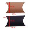 Cowhide Black Cardboard Pillow Gift Box for Snacks