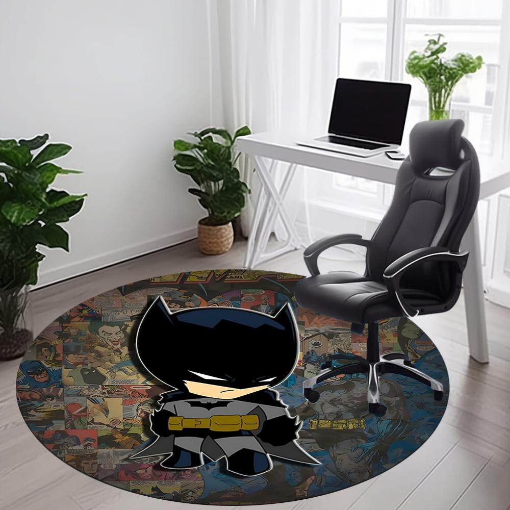 1pc Batman Comics Office Round Area Rug, Under Office Chairs Bedroom Living Room Home Decor, Room Deco, Available In Various Sizes