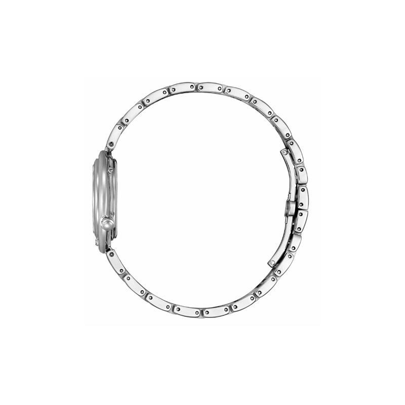 CITIZEN L ARCLY series 50 meters waterproof light Quartz steel strap 30mm women's watch mother-of-pearl dial EM111081N