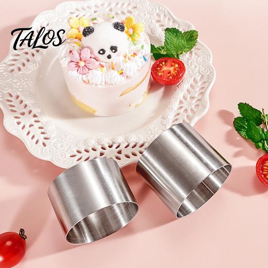 Donut Shaping Tool Stainless Steel Circle Cake Mold, 1.97" Deep Round Biscuit Pastry Ring, Egg Frying Ring Easy to Demold Baking for Donuts