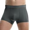 Men Boxer Underwear Mid-rise Elastic Waistband Solid Color Shorts Briefs Solid Color Ice Silk Summer Panties Daily Wear