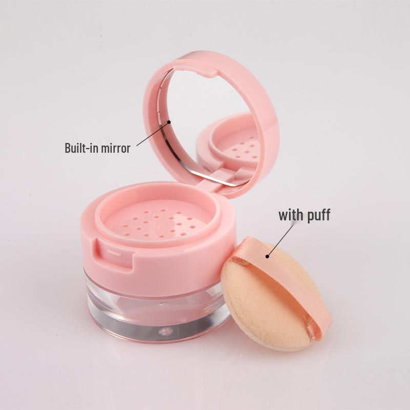 In-Stock Cosmetic Flip-Top Mini Powder Case, 3g/5g Capacity for Setting or Blush
